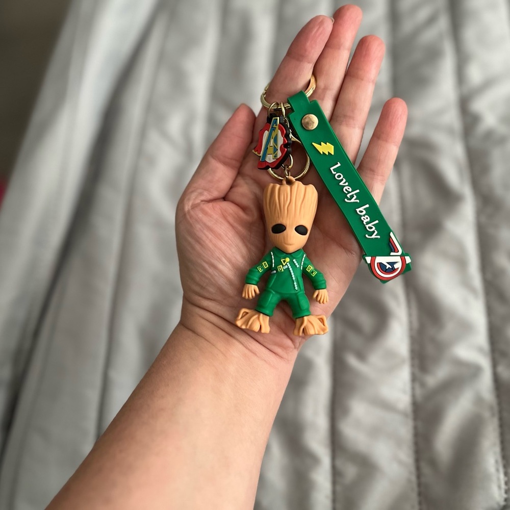 Guardians of galaxy groot keychain new